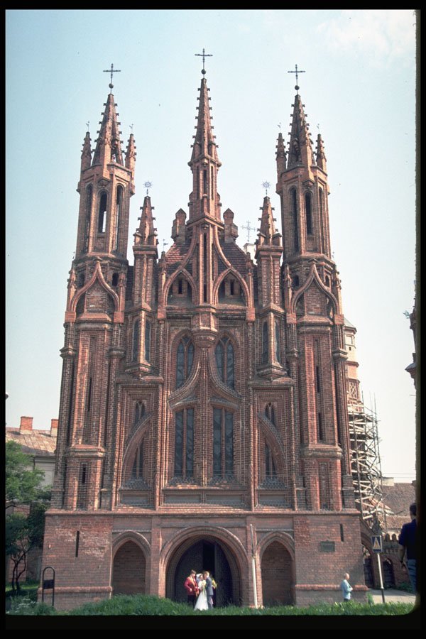 467044 Gothic style Church, Vilnius, Lithuania A4 Photo Print