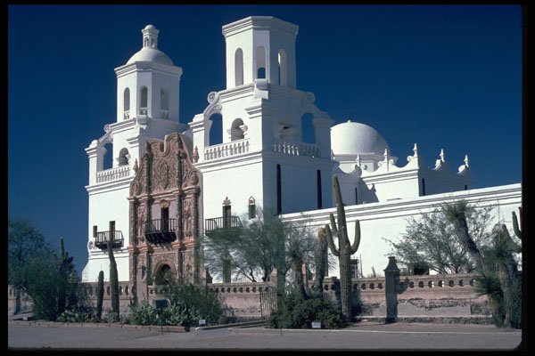 467047 San Xavier Del Bac Mission, Tucson, Arizona A4 Photo Print