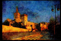 467052 Palace Of The Popes, Avignon, France A4 Limited Edition Watercolour Print