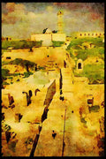 467065 Inside The Citadel, Aleppo, Syria A4 Limited Edition Watercolour Print