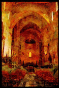 467080 Monreale Cathedral, Sicily, Italy A4 Limited Edition Watercolour Print