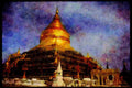 467090 The Shwezigon Pagoda, Pagan, Burma A4 Limited Edition Watercolour Print