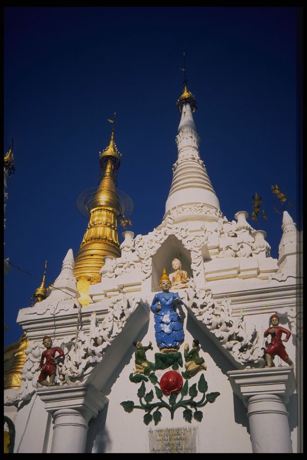 467094 At Shwedagon Pagoda, Yangon, Myanmar, Burma A4 Photo Print