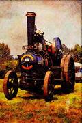 468017 John Fowler Ploughing Engine, _Oriana_, At Banbury A4 Limited Edition Watercolour Print