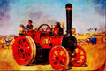 468018 1898, Marshall 6 NHP Traction Engine At Dorset Steam Fair A4 Limited Edition Watercolour Print
