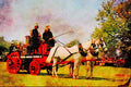 468019 Horse drawn Merryweather Steam Fire Engine A4 Limited Edition Watercolour Print