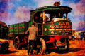 468020 A 1918 Atkinson Steam Wagon, Re imported From Australia A4 Limited Edition Watercolour Print