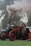 468021 Charles Burrell Traction Engine, Crimson Lady , Being Lit Up A4 Photo Print