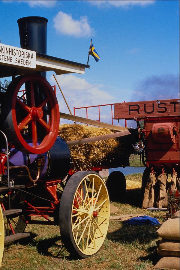 468024 1914, Munktellstraction Engine, Rubens , Threshing A4 Photo Print