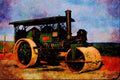 468026 1920, 10 ton Aveling & Porter Road Roller At Work A4 Limited Edition Watercolour Print