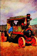 468027 1922, Aveling & Porter Wagon, Re imported From Australia A4 Limited Edition Watercolour Print