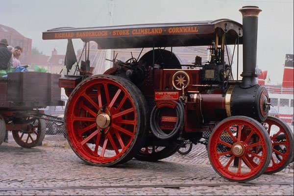 468029 5 NHP Charles Burrell Road Loco, Conqueror , Hauls A Wagon A4 Photo Print