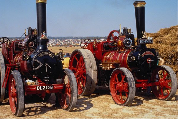 468031 Two Marshall Traction Engines, Faithful And Old Nick  A4 Photo Print