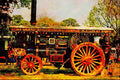 468040 Charles Burrell, Showman's Road Locomotive A4 Limited Edition Watercolour Print