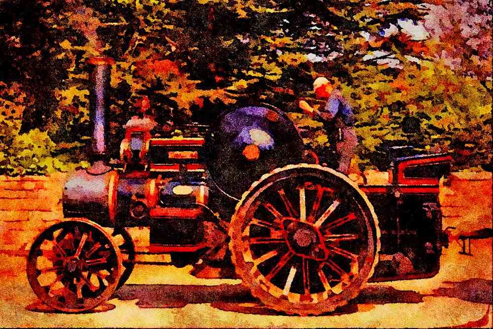 468054 1925, John Fowler 5 NHP Road Loco, _Activity_ A4 Limited Edition Watercolour Print