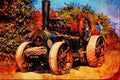 468055 16 NHP John Fowler Ploughing Engine, _Ajax_, Built In 1918 A4 Limited Edition Watercolour Print