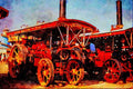 468060 1915, Charles Burrell 7 NHP Showmans Road Loco A4 Limited Edition Watercolour Print