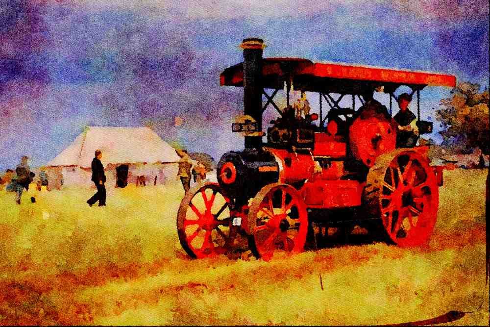 468062 1916, Garrett 4 NHP Tractor, _Princess Marina_ A4 Limited Edition Watercolour Print
