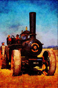 468063 John Fowler 18 NHP Ploughing Engine, _Sir John_ A4 Limited Edition Watercolour Print