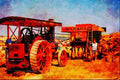 468070 1905, Marshall Traction Engine, _Countess_, At Work Threshing A4 Limited Edition Watercolour Print