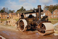 468081 Charles Burrell 8 ton Road Roller At Work A4 Photo Print
