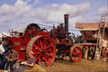 468086 1911, Marshall Traction Engine Threshes, Dorset Steam Fair A4 Photo Print