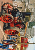 468090 1920 John Fowler Road Loco On Display A4 Photo Print