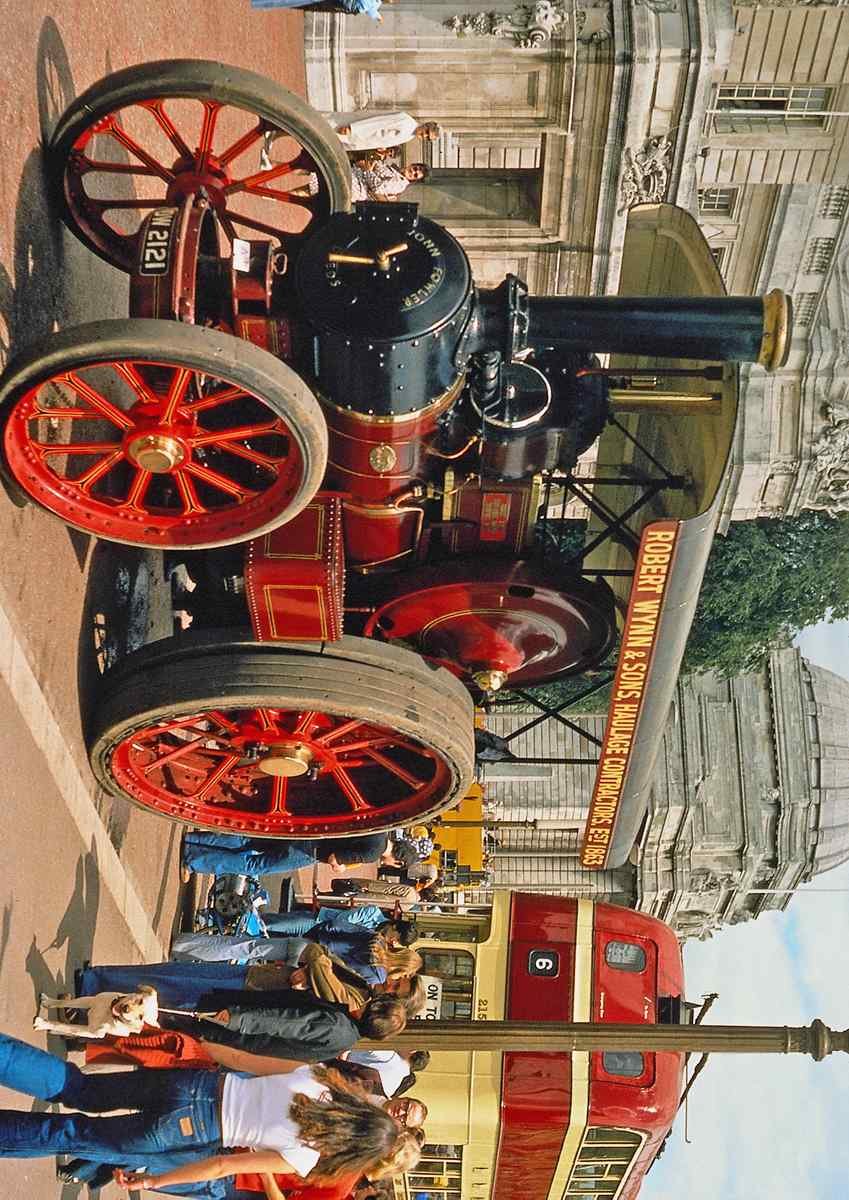 468090 1920 John Fowler Road Loco On Display A4 Photo Print