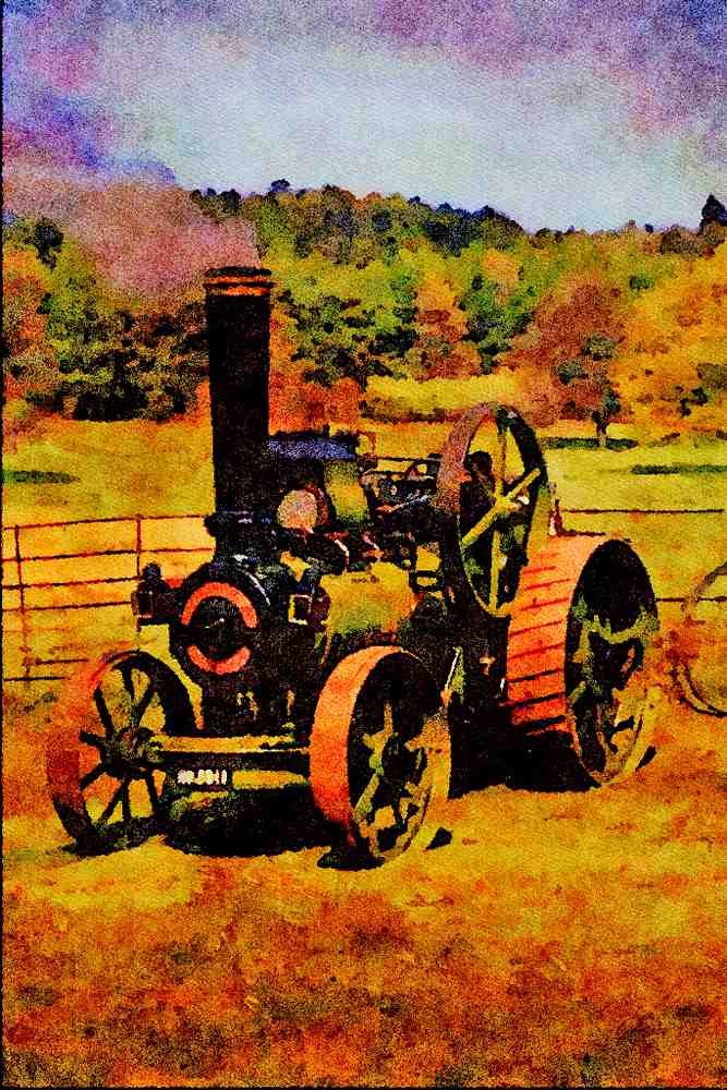 468091 1895, John Fowler 6 NHP Traction Engine, _Albert_ A4 Limited Edition Watercolour Print