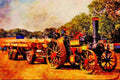 468096 1914, Aveling & Porter Road Loco, _Clyde_, Hauls Logs A4 Limited Edition Watercolour Print