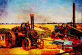 468097 1910, Robey 7 NHP Traction Engine, _Wally_, Operates Saw Bench A4 Limited Edition Watercolour Print