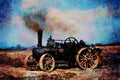 468099 1917 16 NHP John Fowler Ploughing Engine At Work Dredging A4 Limited Edition Watercolour Print