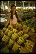 469005 Tropical Fruit Stall, Papeete's Market, French Polynesia A4 Photo Print