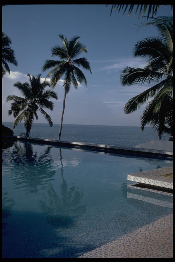469018 Tropical Resort On The Indian Ocean, Trivandrum, India A4 Photo Print