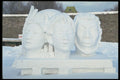 470001 Sculpted Faces, Quebec, Canada A4 Photo Print