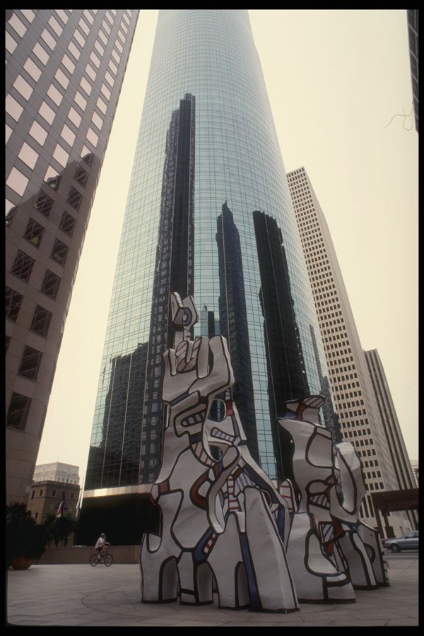 470002 Art In Downtown, Houston, Texas A4 Photo Print