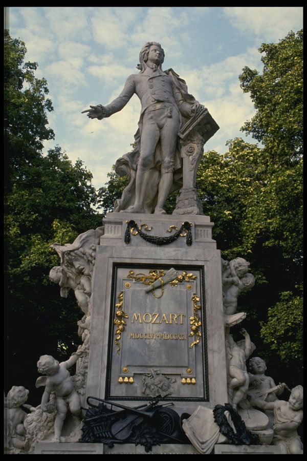 470017 Statue Of Mozart, Vienna, Austria A4 Photo Print