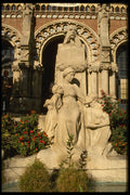 470055 Statue, Hospital De Saint Paul, Barcelona, Spain A4 Photo Print