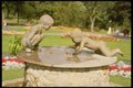 470063 Two Children Statue Fountain, Valley Gardens, England A4 Photo Print