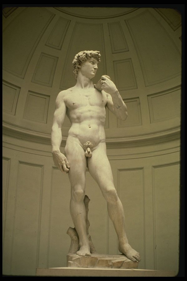 470076 Marble Statue, David By Michelangelo, Florence, Italy A4 Photo Print