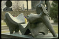 470082 Bronze Statue, Three piece Reclining Figure By Moore, Washington A4 Photo Print