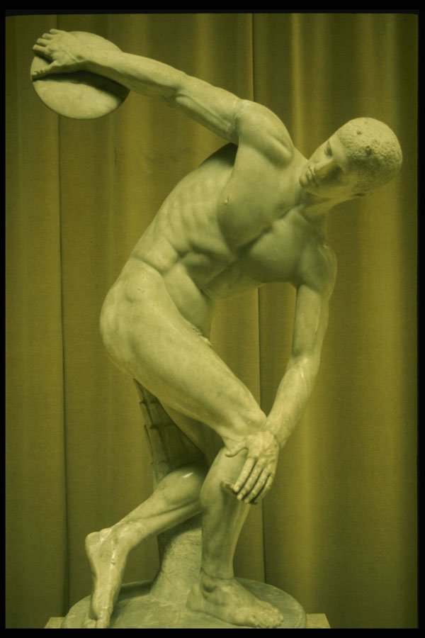 470083 Marble Statue, Discobolus By Myron, Rome, Italy A4 Photo Print