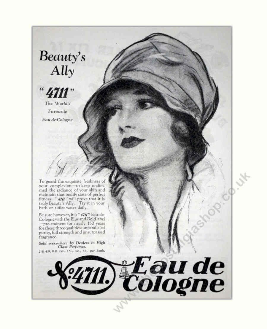 4711 Cologne Beauty Vintage Retro Advert Poster A4 Photo Print