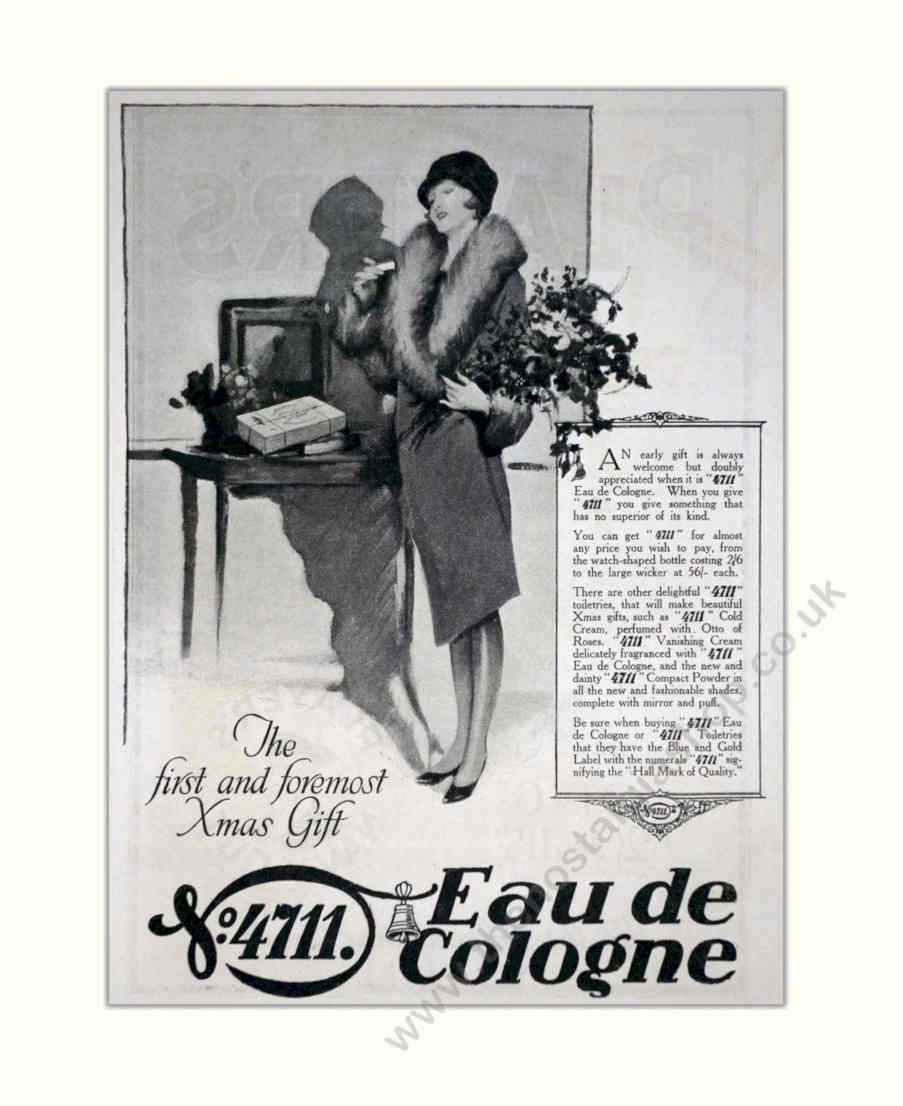4711 Cologne Gift Vintage Retro Advert Poster A4 Photo Print