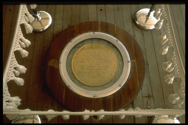 472012 Memorial Surrender Deck On USS Missouri A4 Photo Print