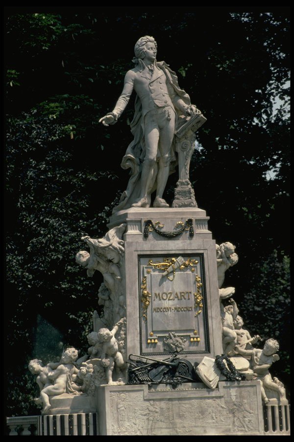 472017 Wolfgang Amadeus Mozart Monument At Burggarten, Vienna A4 Photo Print