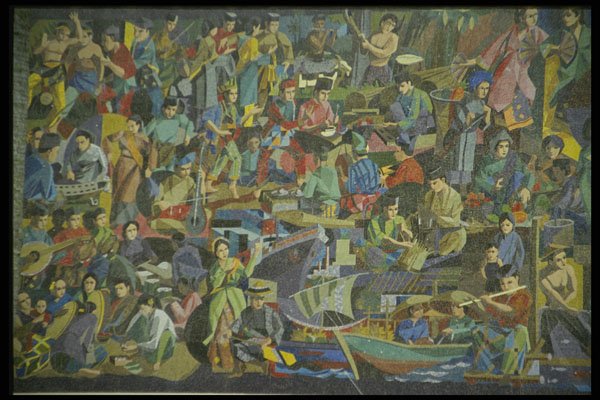 472068 History In Tile, Brunei A4 Photo Print