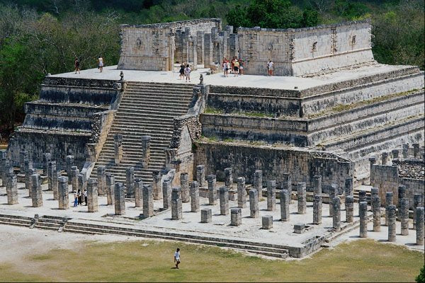 472086 Temple Of Warriors, Chitzen Itza, Mexico A4 Photo Print