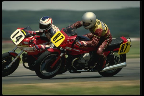 474057 Peter Johnson's Moto Guzzi Slices Inside A4 Photo Print
