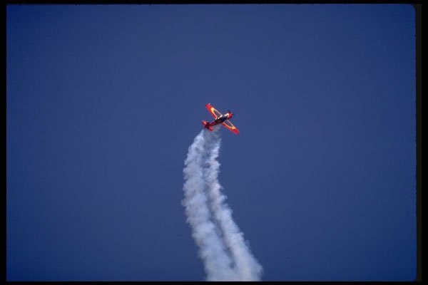 474068 Aerobatics With Smoke A4 Photo Print